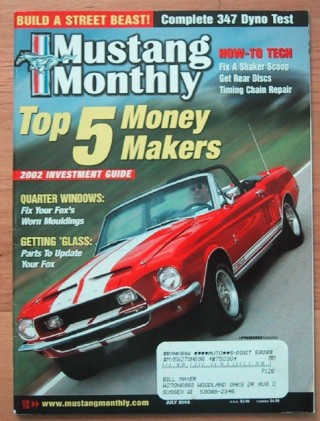 MUSTANG MONTHLY 2002 JULY - COMPETITION MODEL GT350